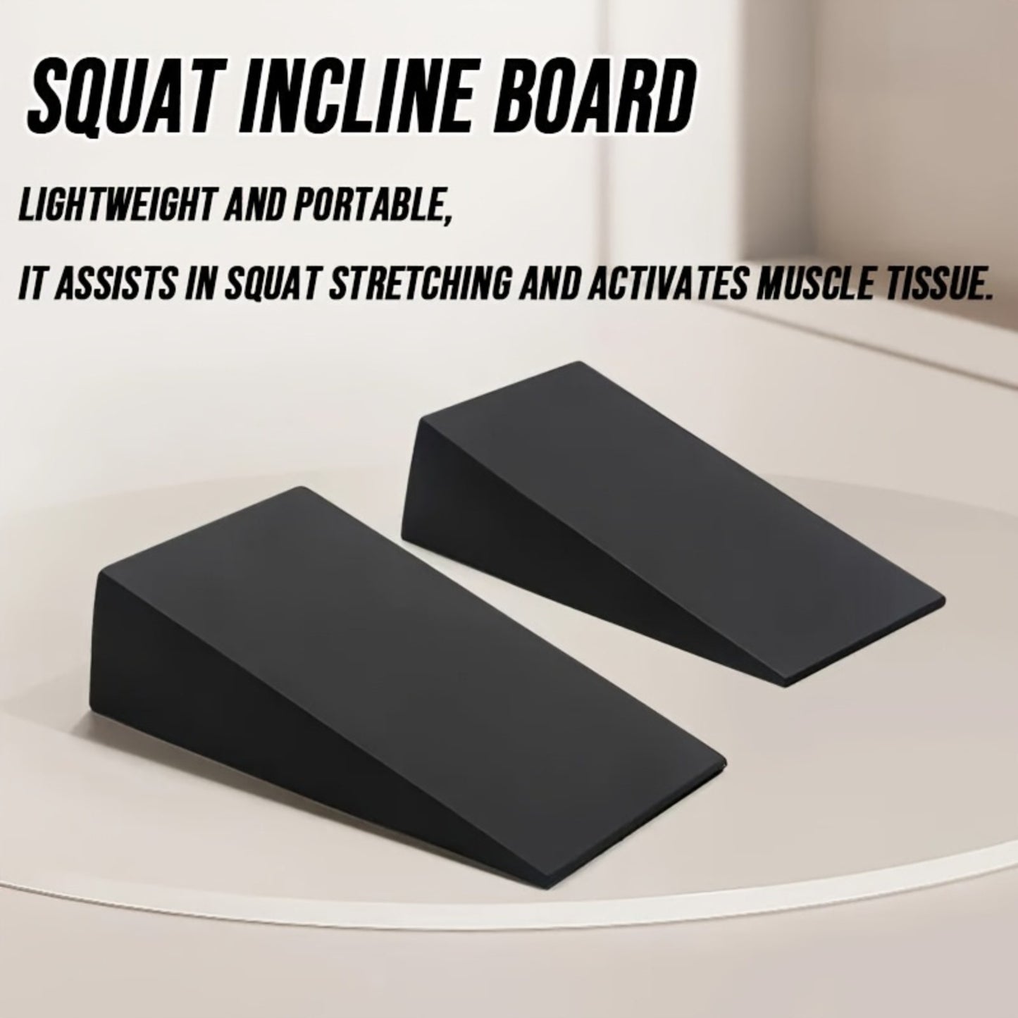 2-Pack Adjustable Incline Squat & Calf Stretch Board