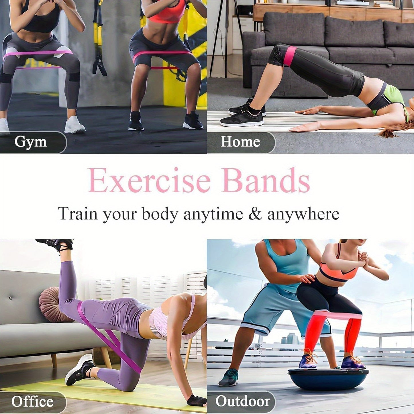 Ten-Piece Yoga Resistance Band Set