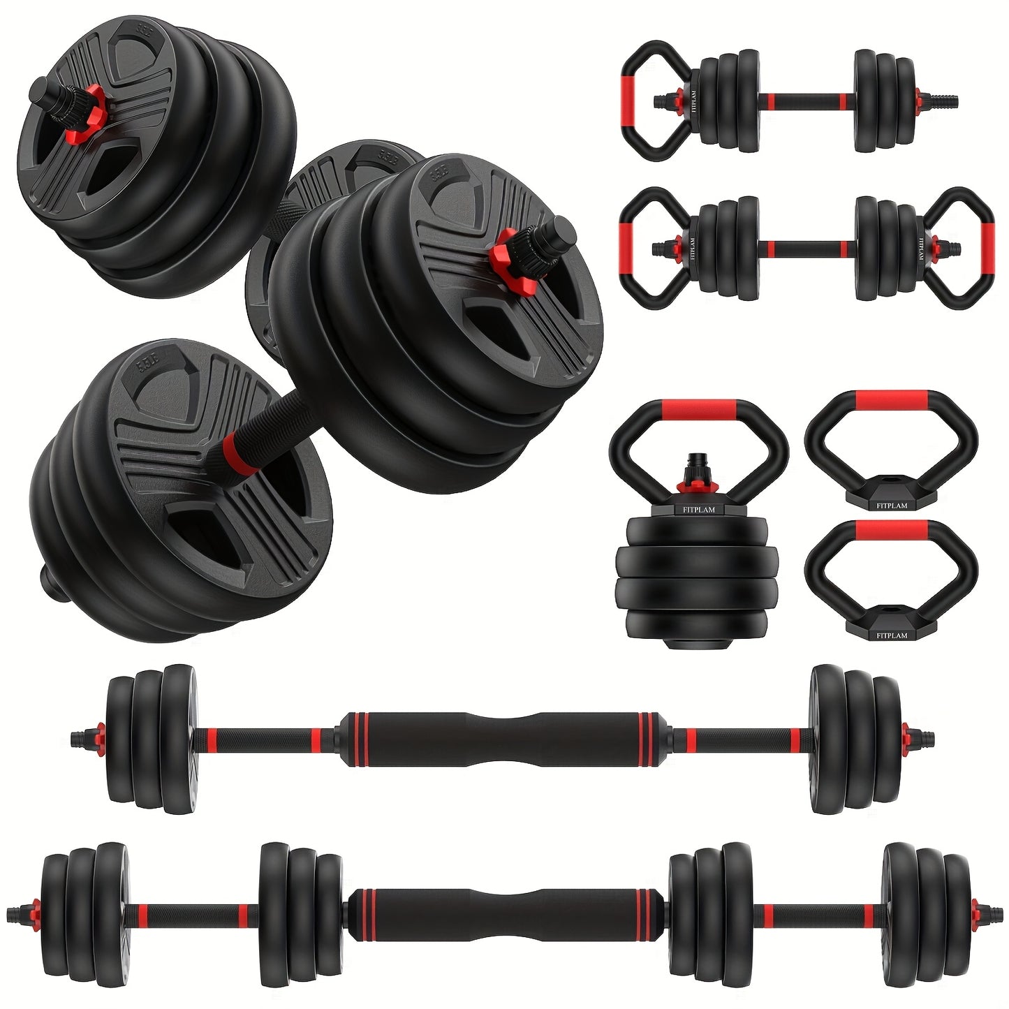 6-in-1 Adjustable Dumbbell Set