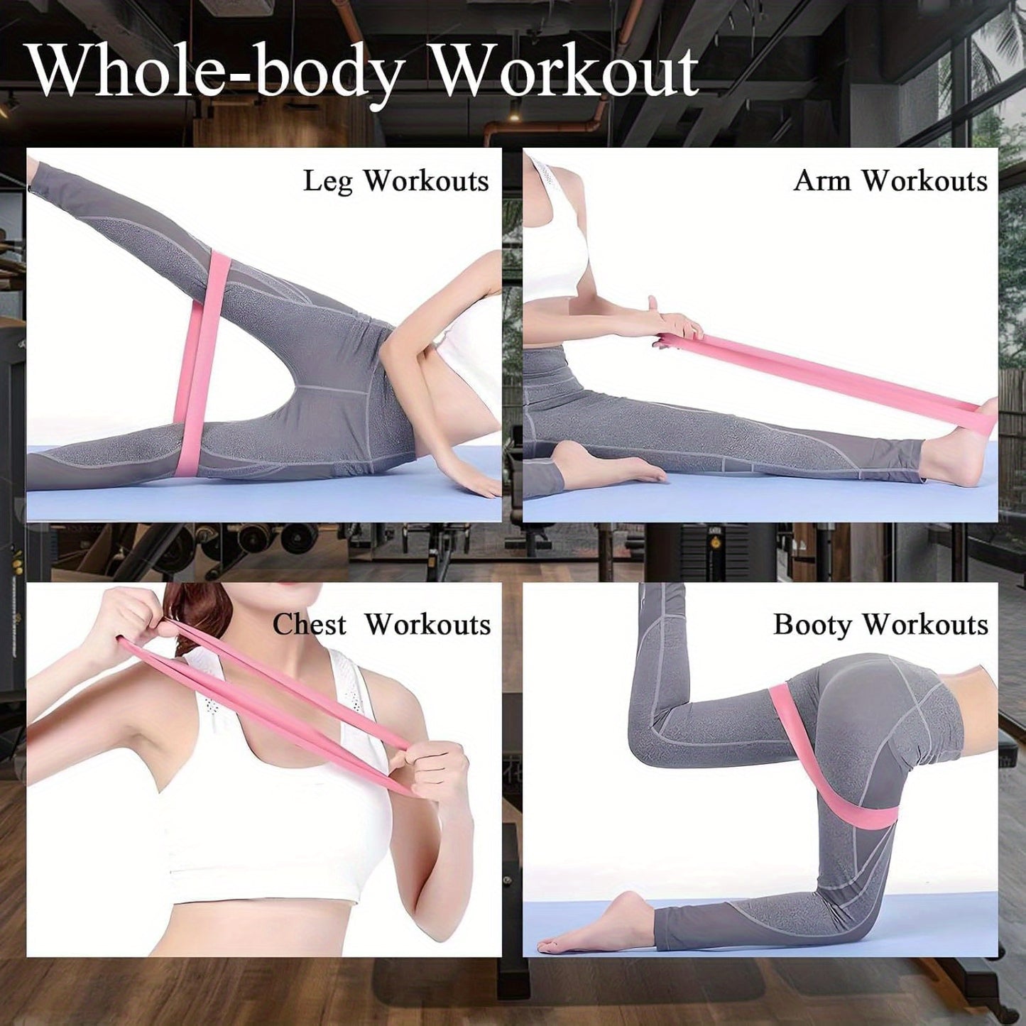 Ten-Piece Yoga Resistance Band Set